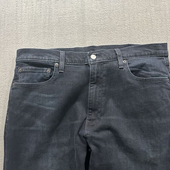 Levis Jeans Mens 38x30 Blue Premium Lot 502 Tapered Leg Stretch Denim Big E - Picture 4 of 11